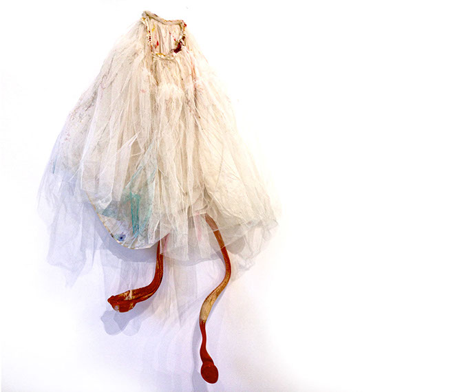 Ruth Dupre, ceramic, glass, painted wood, arthouse1 exhibition